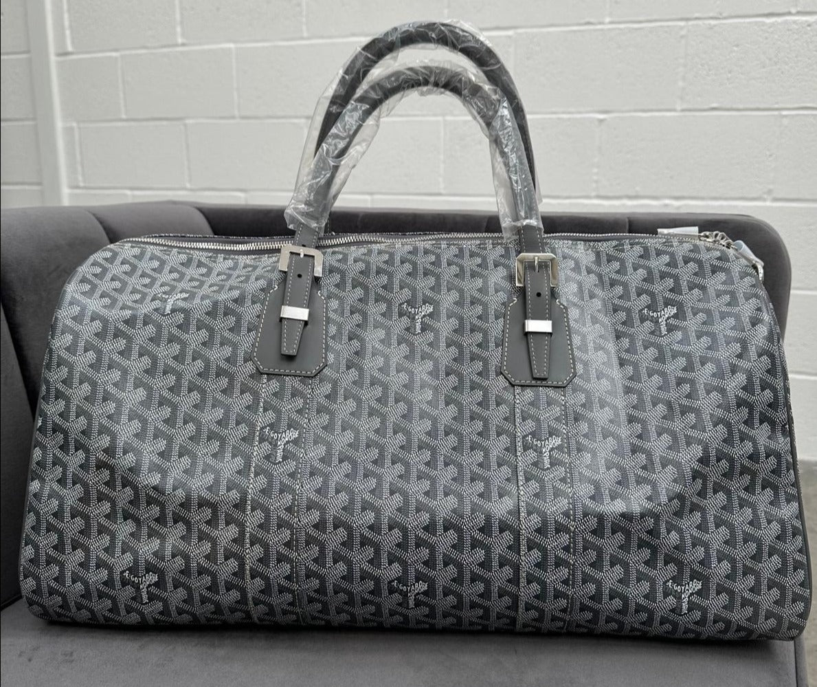 Goyard Boston 50 Duffle Bag (Grey)