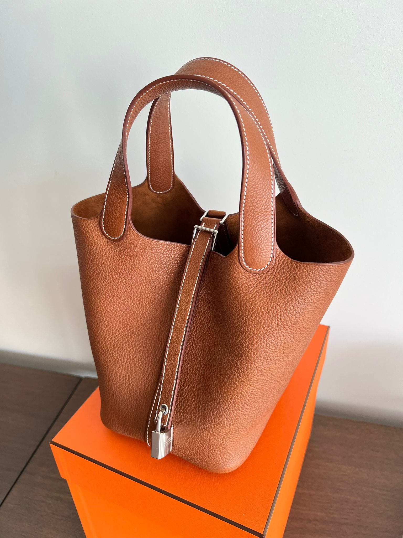 Hermès Picotin 18cm Fauve Barenia PHW